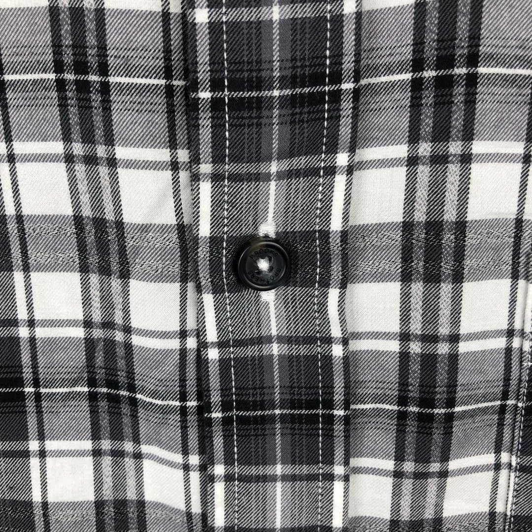 Brooks Brothers Est.1818 REGENT Long Sleeve Button-Down Check Shirt Men's XL cotton gray type Vintage Second Hand