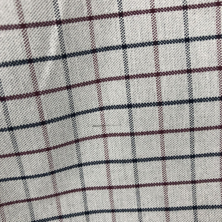 Brooks Brothers Est.1818 Madison Fit One-Point Long-Sleeve Button-Down Check Shirt, Men's Size M (approx.) cotton gray type Vintage Second Hand