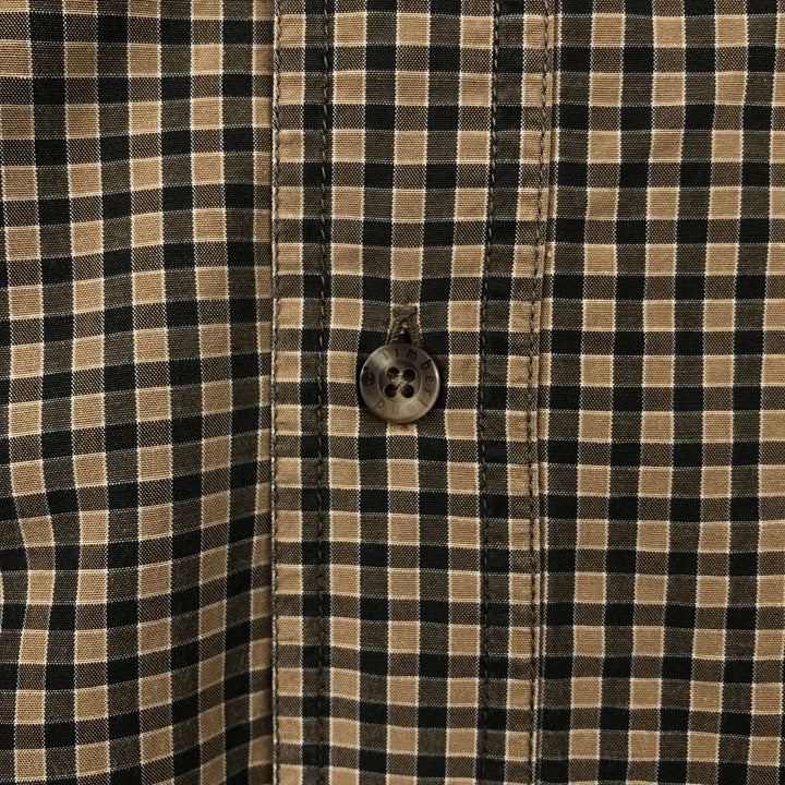 Vintage 90s-00'S Timberland long-sleeved button-down check shirt, men's size L Tencel brick settler Vintage Second Hand