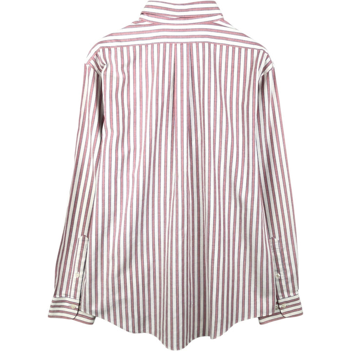 Brooks Brothers Est.1818 Long Sleeve Button-Down Striped Shirt, Men's XL Supima Cotton white type Vintage Second Hand