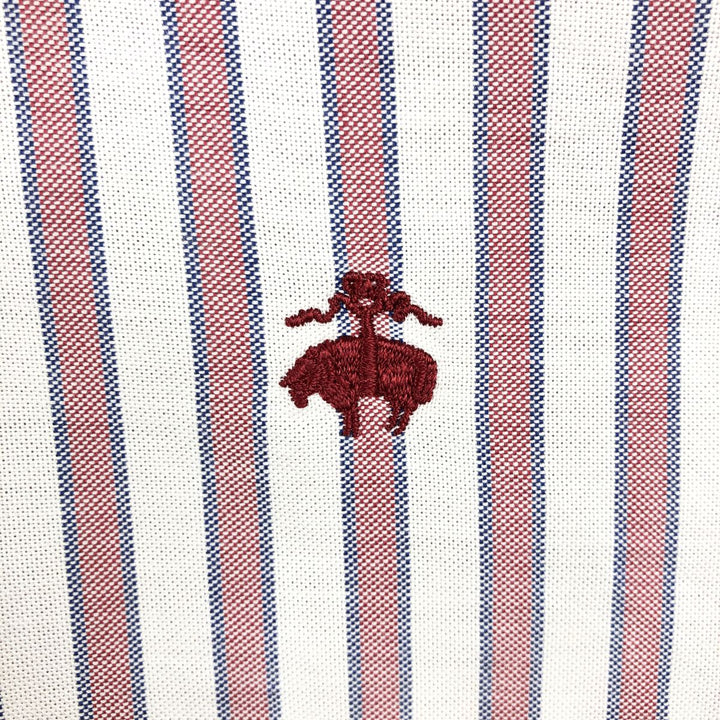 Brooks Brothers Est.1818 Long Sleeve Button-Down Striped Shirt, Men's XL Supima Cotton white type Vintage Second Hand