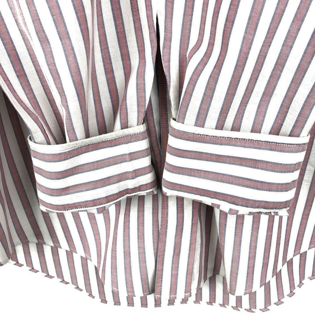 Brooks Brothers Est.1818 Long Sleeve Button-Down Striped Shirt, Men's XL Supima Cotton white type Vintage Second Hand