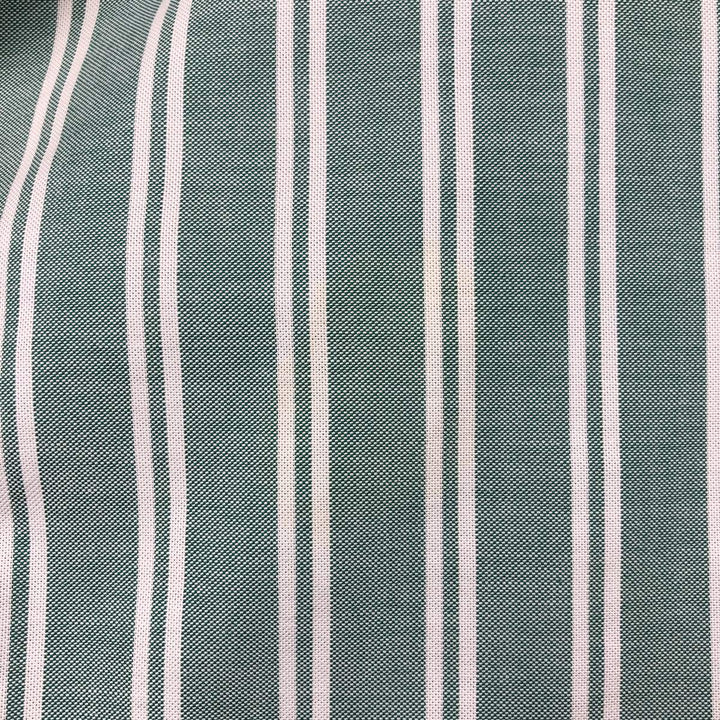 Brooks Brothers 346 Multi-Stripe Long-Sleeve Button-Down Striped Shirt, Men's Size L (approx.) Supima Cotton green type Vintage Second Hand