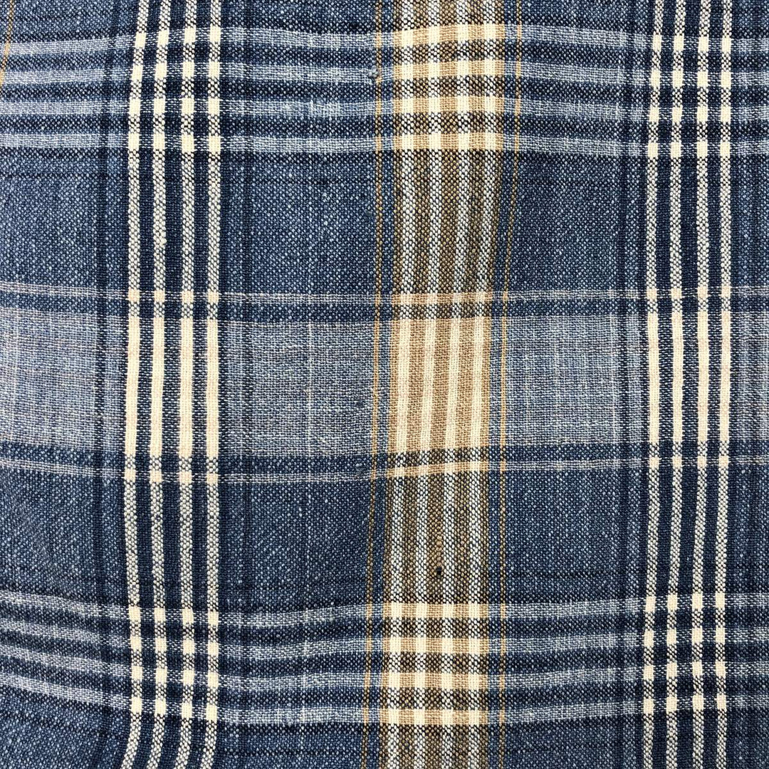 90'S GAP Vintage Long Sleeve Cotton Check Shirt, Men's XL cotton blue type Vintage Second Hand