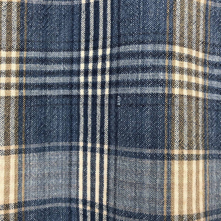 90'S GAP Vintage Long Sleeve Cotton Check Shirt, Men's XL cotton blue type Vintage Second Hand