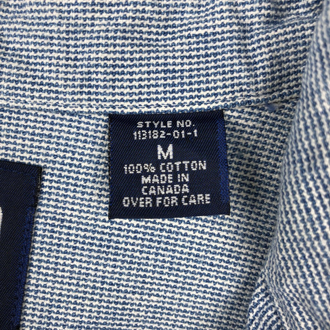 90'S GAP (Old GAP) Long-Sleeve Cotton Shirt, Made in Canada, Men's Size M (Equivalent), Vintage cotton blue type Vintage Second Hand