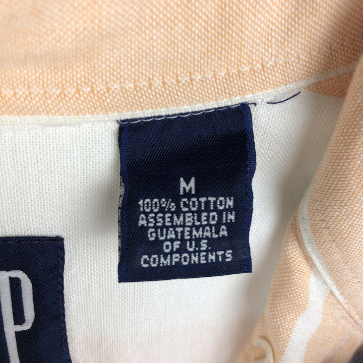 90'S GAP (Old GAP) Multi-stripe Long-Sleeve Button-Down Stripe Shirt, Men's Size M (Equivalent), Vintage cotton white type Vintage Second Hand