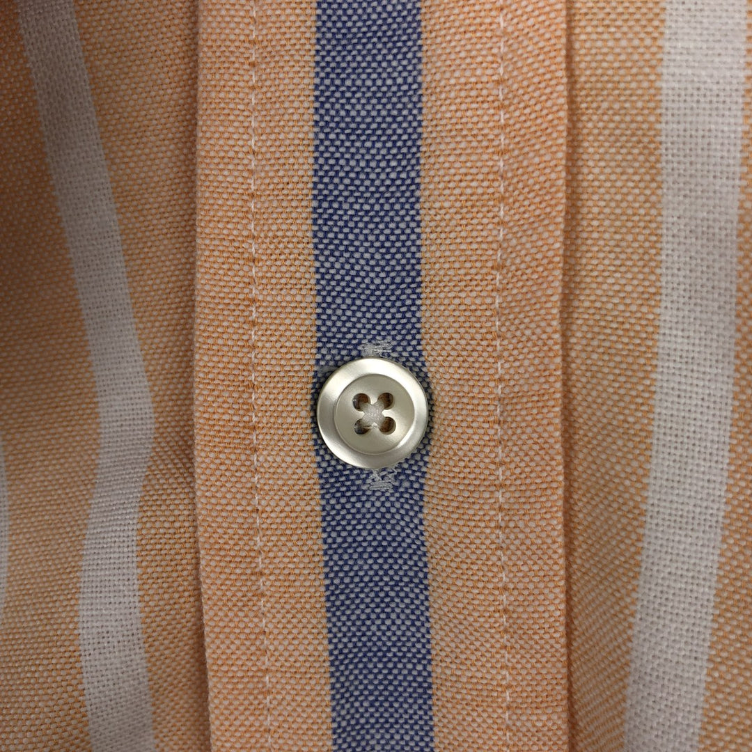 90'S GAP (Old GAP) Multi-stripe Long-Sleeve Button-Down Stripe Shirt, Men's Size M (Equivalent), Vintage cotton white type Vintage Second Hand