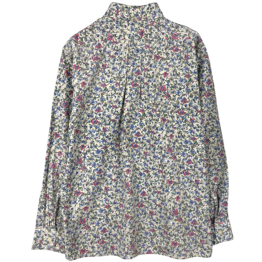 Reyn Spooner Commemorative Classics all-over floral print long-sleeved button-down shirt, made in Hawaii, men's size S equivalent. cotton pale white type Vintage Second Hand