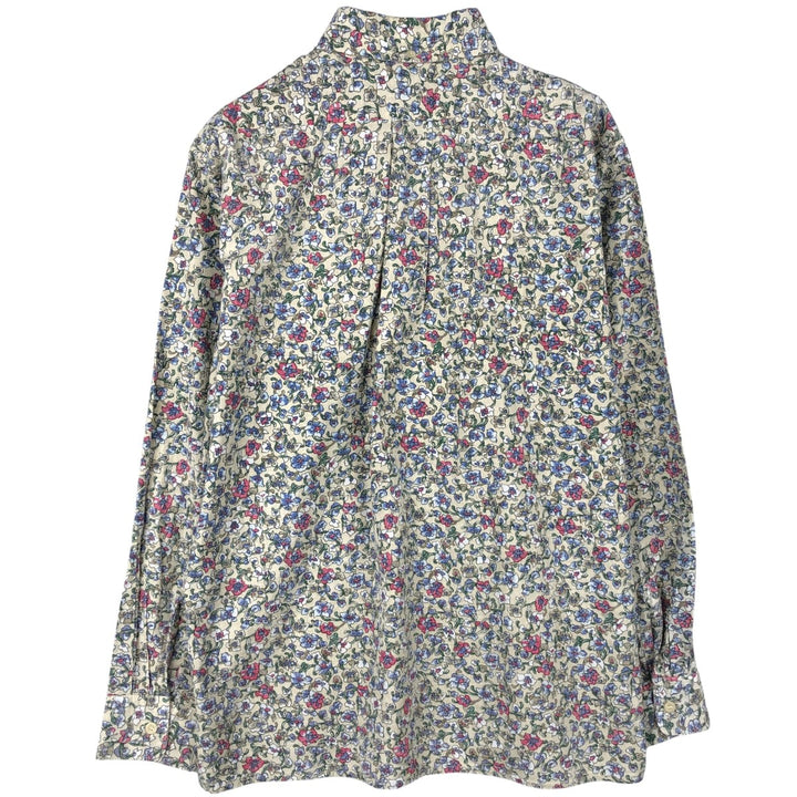 Reyn Spooner Commemorative Classics all-over floral print long-sleeved button-down shirt, made in Hawaii, men's size S equivalent. cotton pale white type Vintage Second Hand