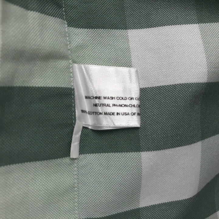 Brooks Brothers Est.1818 Long Sleeve Button-Down Check Shirt Made in USA Men's Size L cotton green type Vintage Second Hand