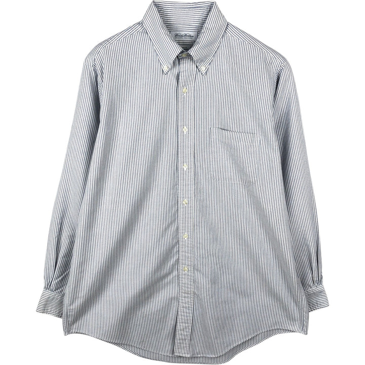 Brooks Brothers Long Sleeve Button-Down Striped Shirt Made in USA Men's Size L cotton blue type Vintage Second Hand