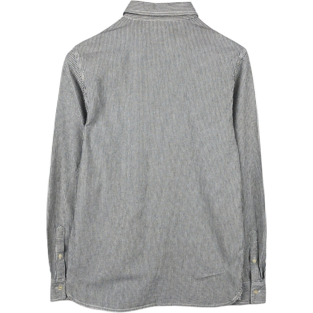 Stussy Dickies Long-Sleeve Cotton Stripe Shirt, Men's Size S (approx.) cotton black type Vintage Second Hand