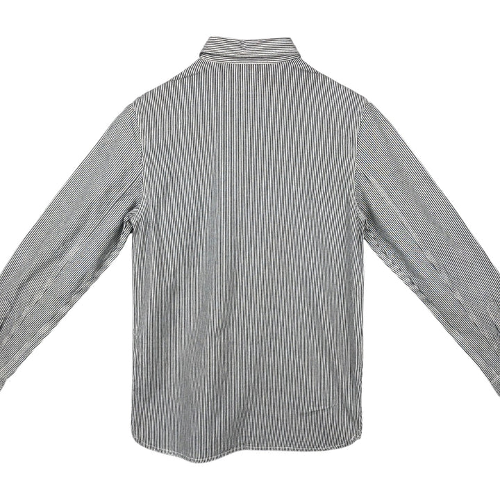 Stussy Dickies Long-Sleeve Cotton Stripe Shirt, Men's Size S (approx.) cotton black type Vintage Second Hand
