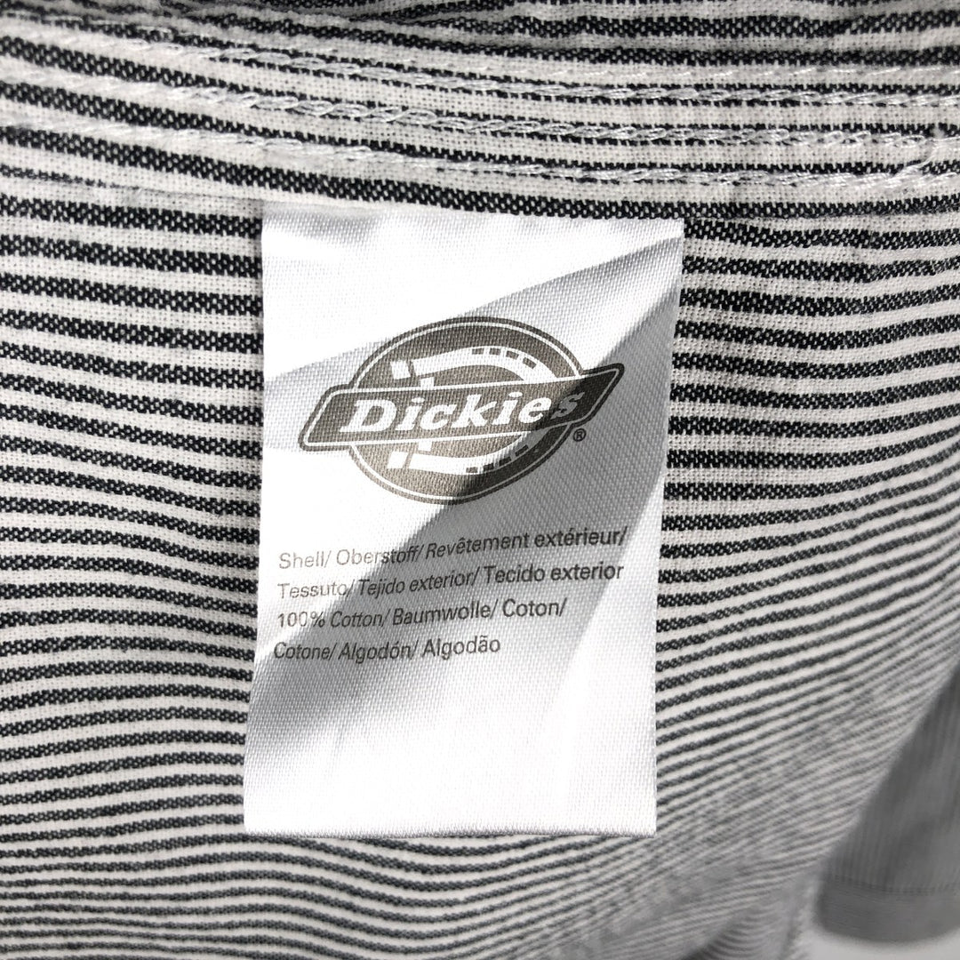 Stussy Dickies Long-Sleeve Cotton Stripe Shirt, Men's Size S (approx.) cotton black type Vintage Second Hand