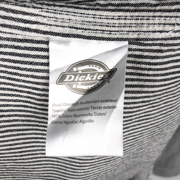 Stussy Dickies Long-Sleeve Cotton Stripe Shirt, Men's Size S (approx.) cotton black type Vintage Second Hand