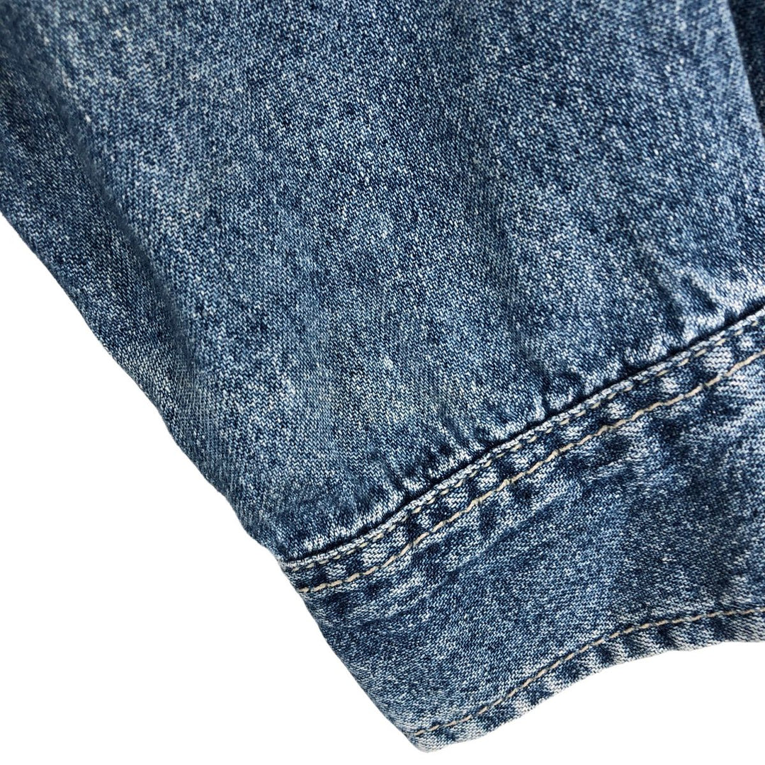Levi's Long-Sleeve Denim Western Shirt, Men's Size XL (approx.) cotton blue type Vintage Second Hand