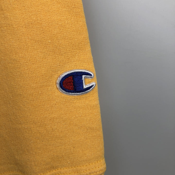 Champion AUTHENTIC Plain Blank Sweatshirt (Men's Size S) unclear yellow type Vintage Second Hand