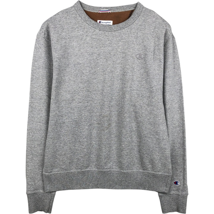 Champion Authentic Athletics Wear One-Point Logo Sweatshirt, Men's Size L cotton gray type Vintage Second Hand