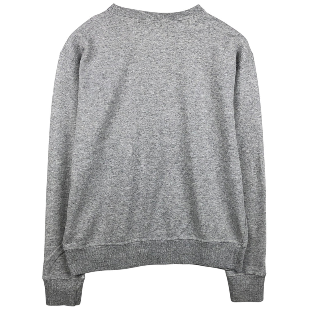 Champion Authentic Athletics Wear One-Point Logo Sweatshirt, Men's Size L cotton gray type Vintage Second Hand