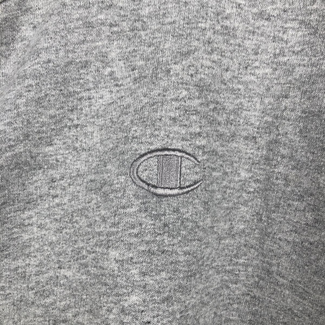 Champion Authentic Athletics Wear One-Point Logo Sweatshirt, Men's Size L cotton gray type Vintage Second Hand