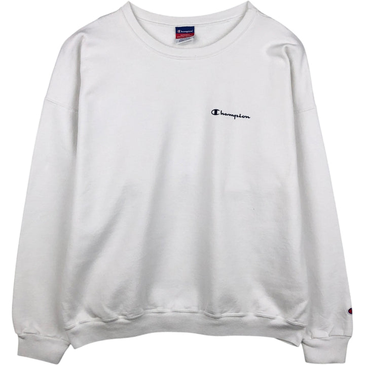 2000'S Champion Authentic Athletic Apparel Logo Sweatshirt (Men's XXL equivalent) unclear white type Vintage Second Hand