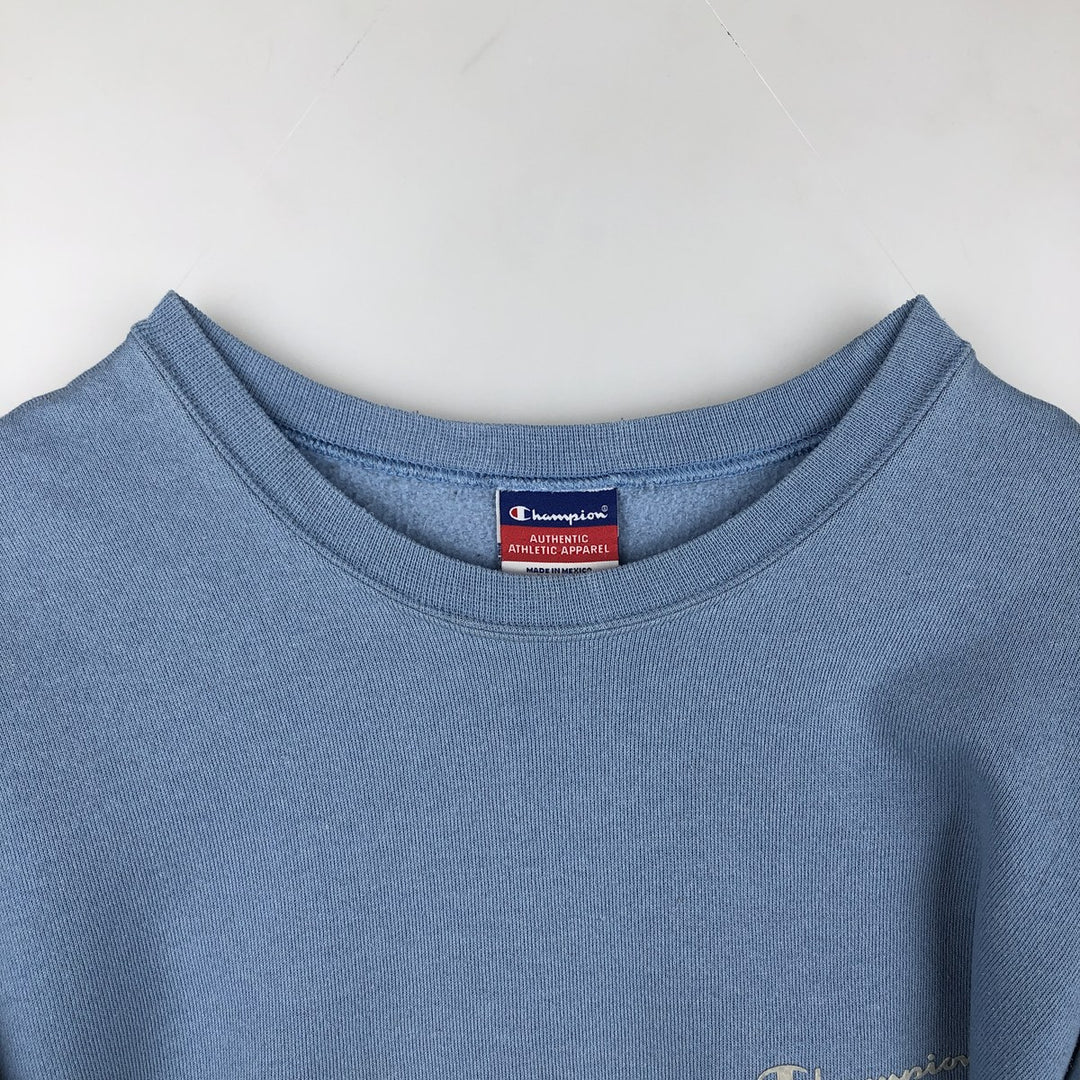 2000'S Champion AUTHENTIC ATHLETIC APPAREL Logo Sweatshirt (Men's Size M) unclear Blue type light blue Vintage Second Hand