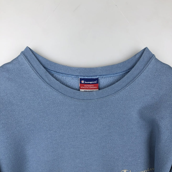 2000'S Champion AUTHENTIC ATHLETIC APPAREL Logo Sweatshirt (Men's Size M) unclear Blue type light blue Vintage Second Hand