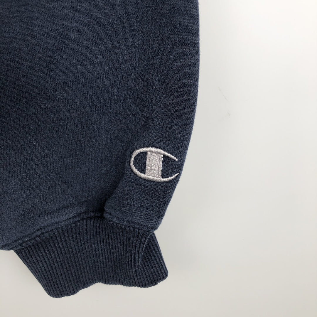 Champion AUTHENTIC Blank Sweatshirt (Men's Size L) cotton navy blue type Vintage Second Hand