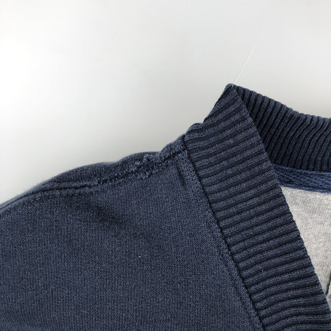 Champion AUTHENTIC Blank Sweatshirt (Men's Size L) cotton navy blue type Vintage Second Hand