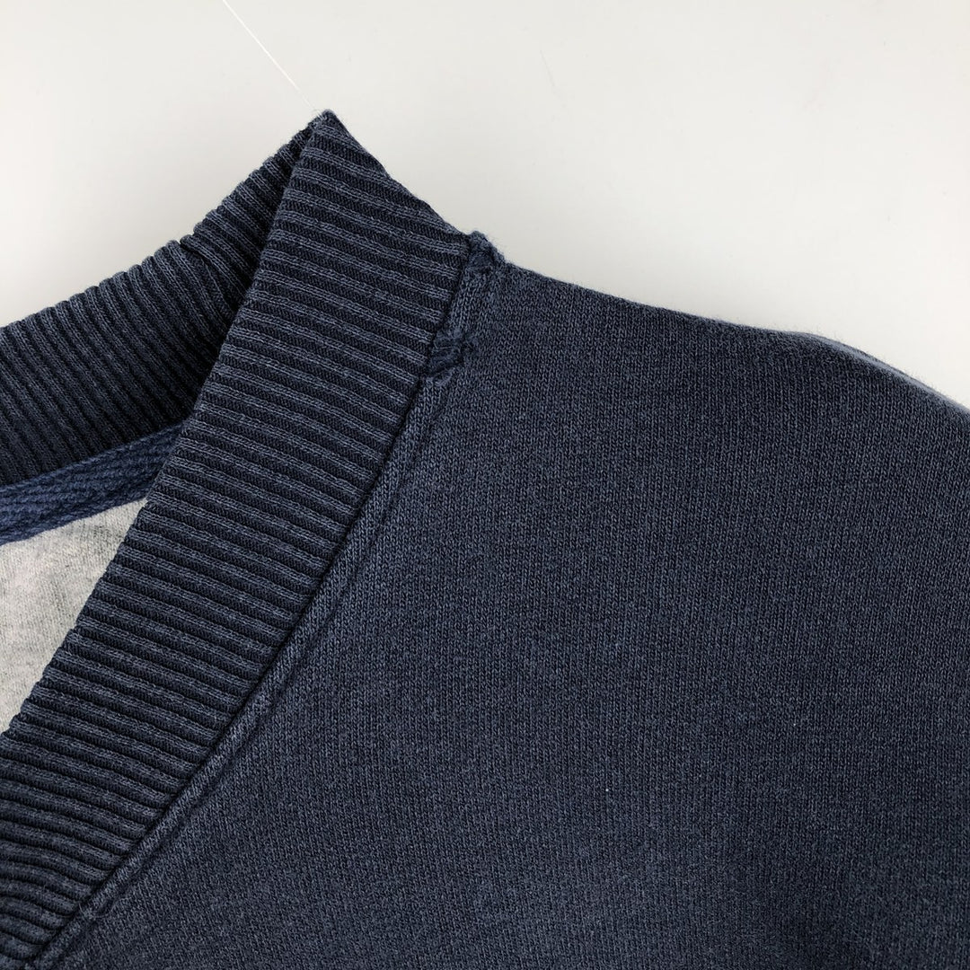 Champion AUTHENTIC Blank Sweatshirt (Men's Size L) cotton navy blue type Vintage Second Hand