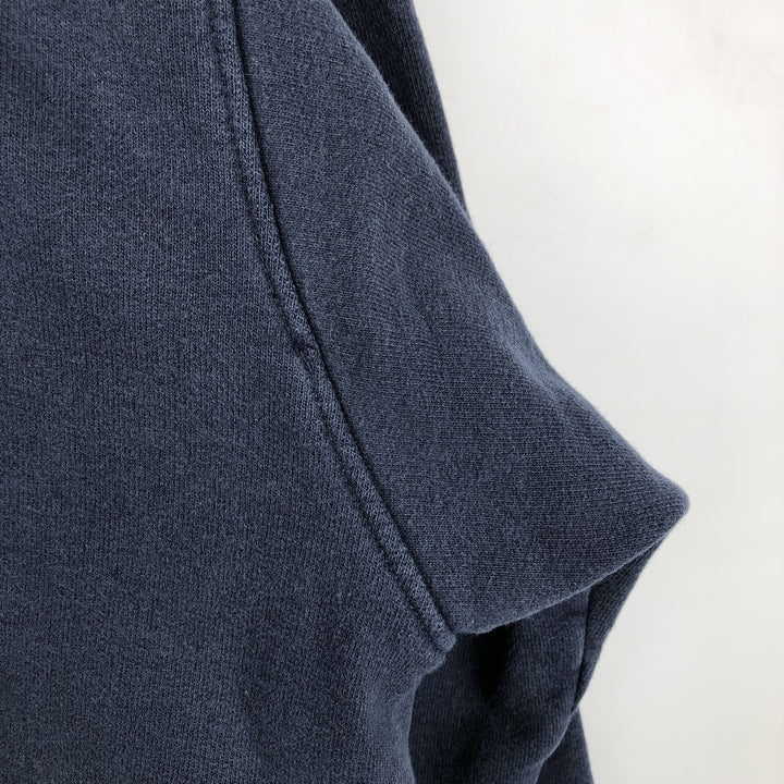 Champion AUTHENTIC Blank Sweatshirt (Men's Size L) cotton navy blue type Vintage Second Hand