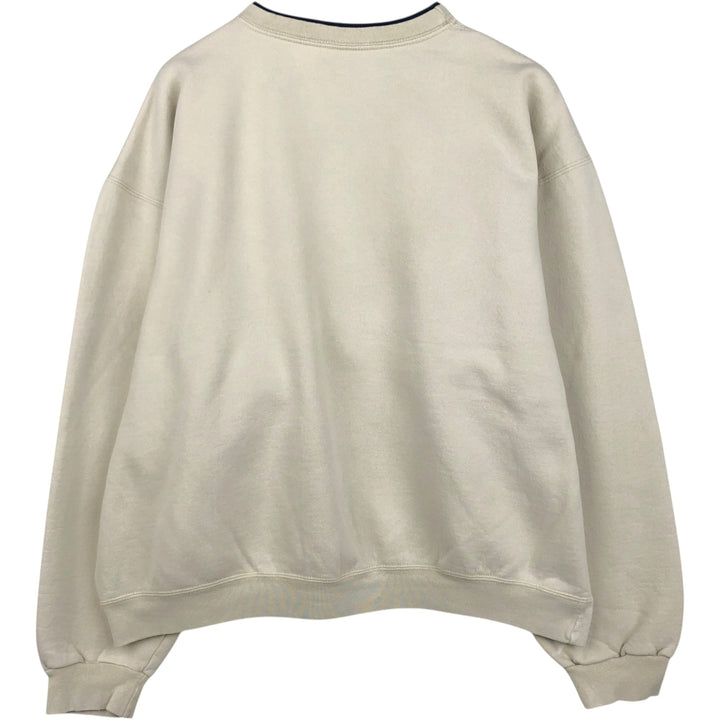 2000'S Champion Authentic Athletic Apparel College Sweatshirt, Men's Size XL cotton Beige type Vintage Second Hand