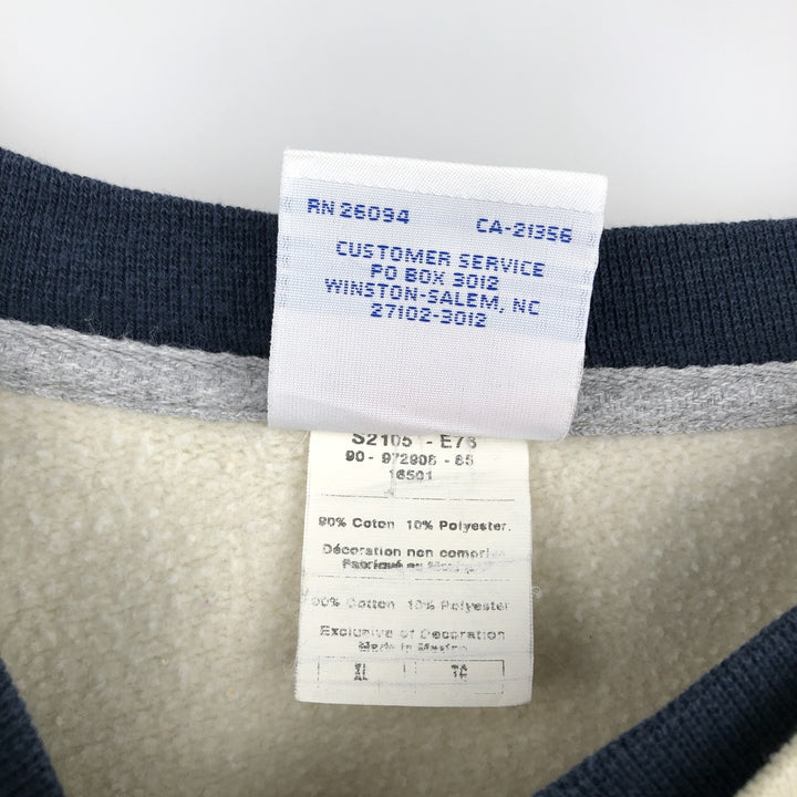 2000'S Champion Authentic Athletic Apparel College Sweatshirt, Men's Size XL cotton Beige type Vintage Second Hand