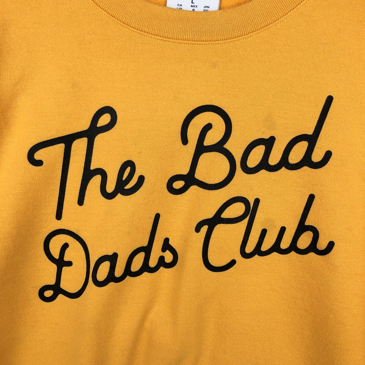 2000'S Champion ECO AUTHENTIC College Sweatshirt (Men's Size L) cotton yellow type Vintage Second Hand