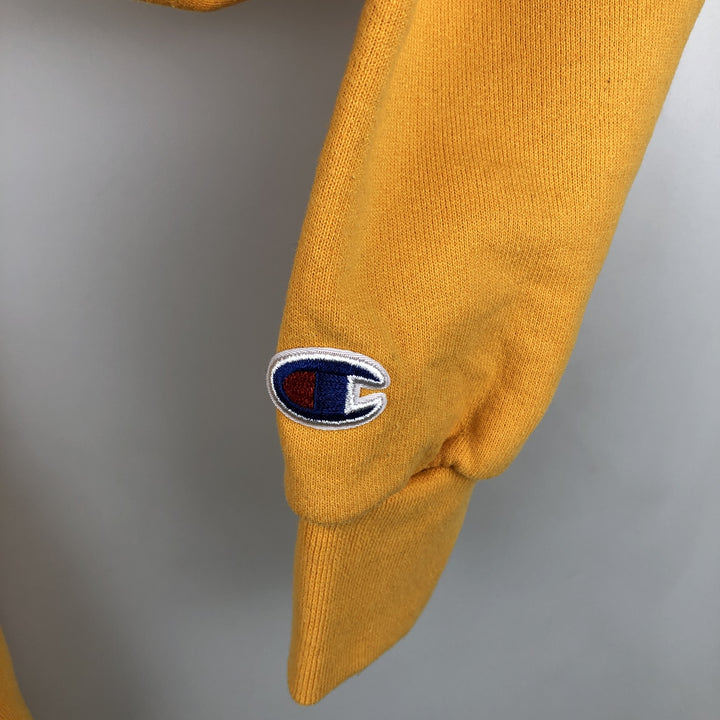 2000'S Champion ECO AUTHENTIC College Sweatshirt (Men's Size L) cotton yellow type Vintage Second Hand