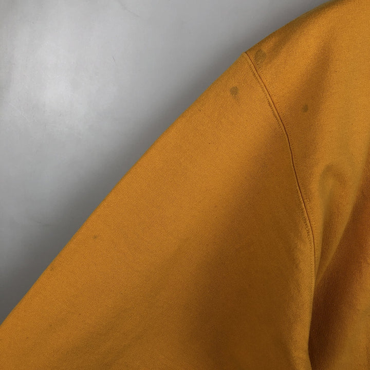 2000'S Champion ECO AUTHENTIC College Sweatshirt (Men's Size L) cotton yellow type Vintage Second Hand