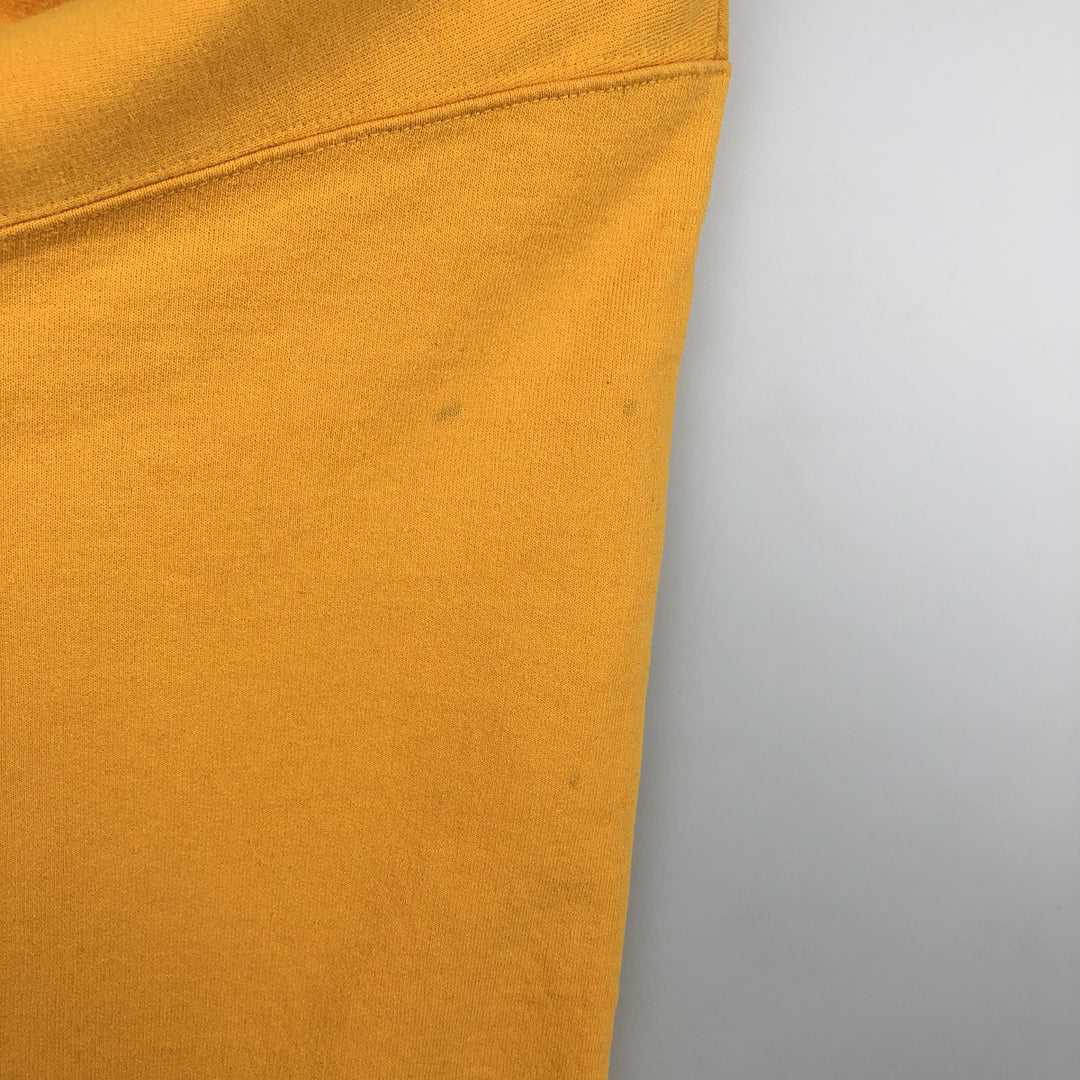 2000'S Champion ECO AUTHENTIC College Sweatshirt (Men's Size L) cotton yellow type Vintage Second Hand