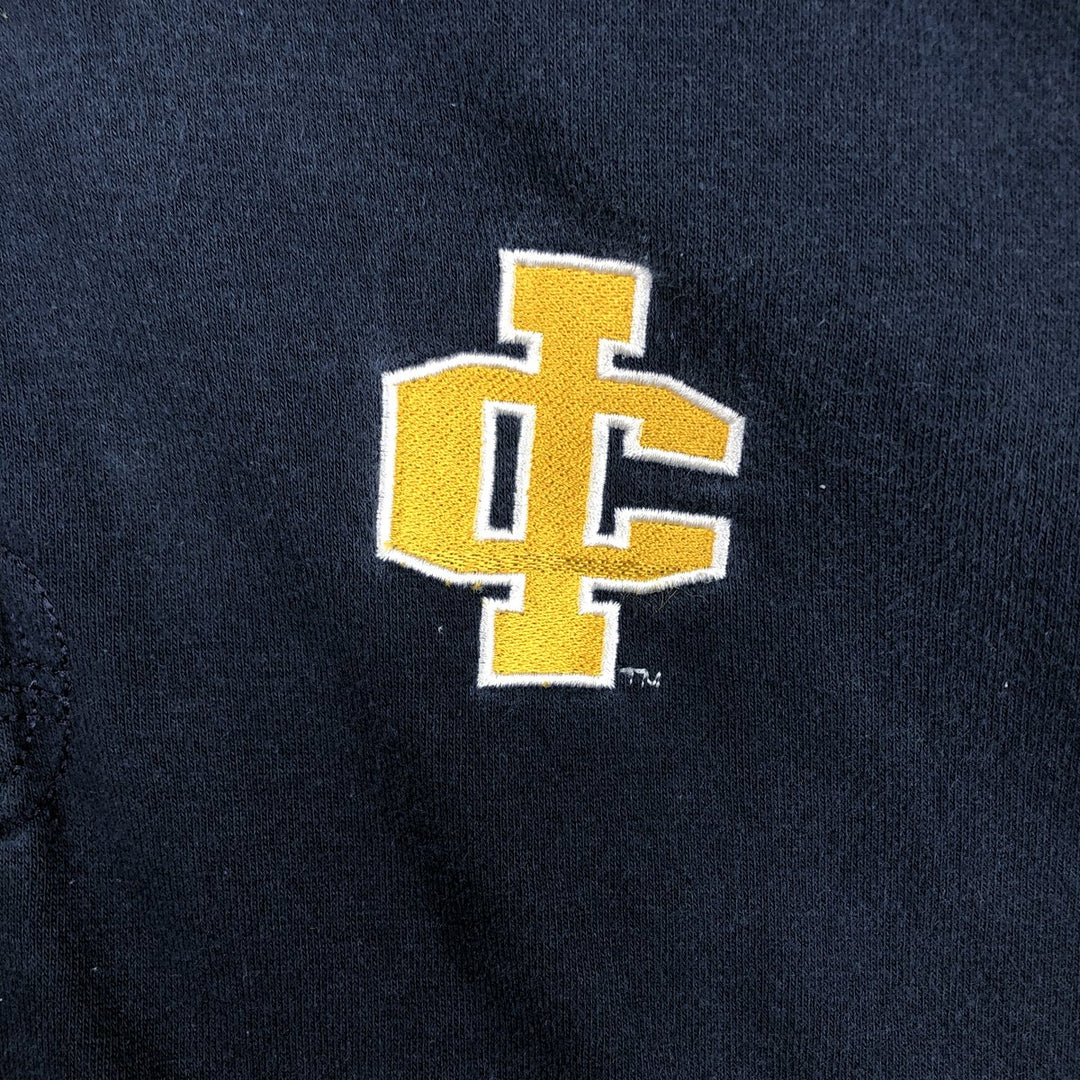 Champion Heritage Half-Button College Sweatshirt (Men's Size L) cotton navy blue type Vintage Second Hand
