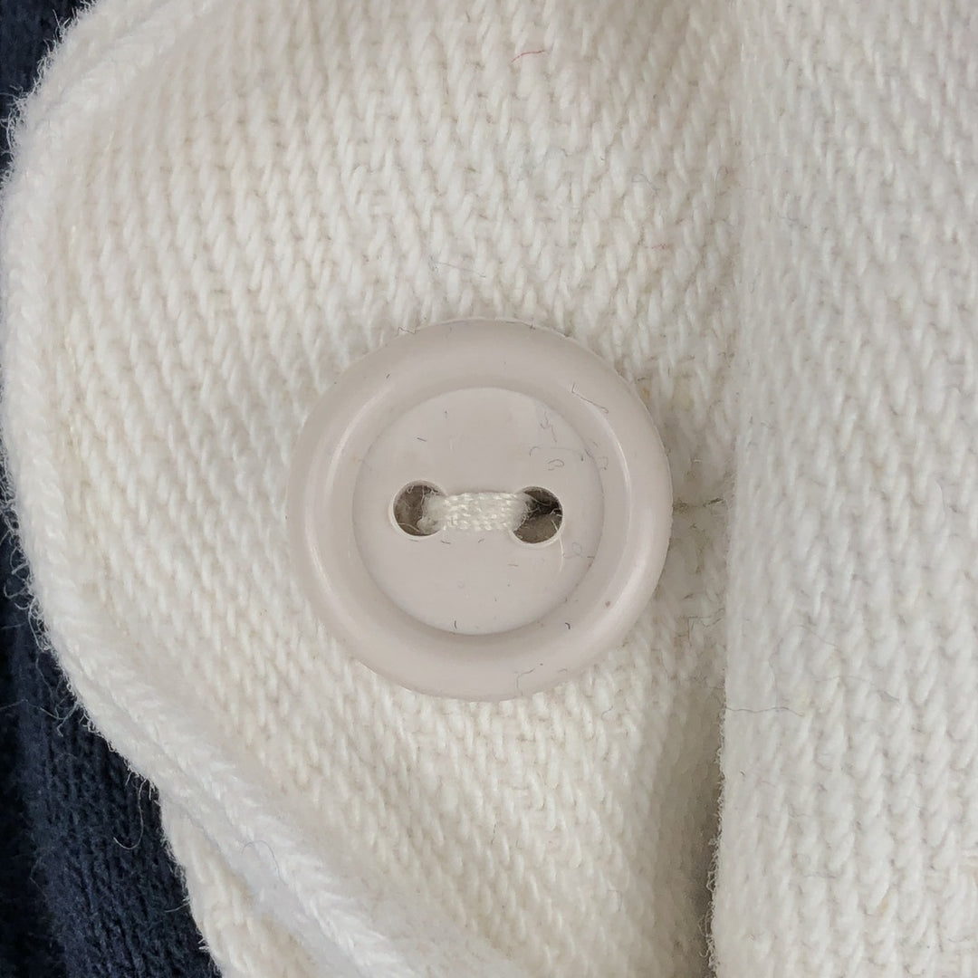 Champion Heritage Half-Button College Sweatshirt (Men's Size L) cotton navy blue type Vintage Second Hand