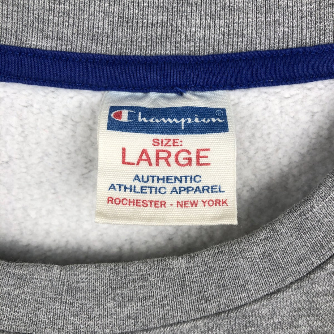 Champion Authentic Athletic Apparel Logo Sweatshirt, Men's Size L cotton gray type Vintage Second Hand