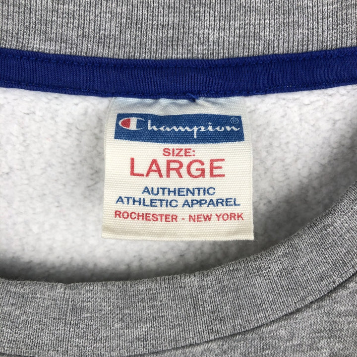 Champion Authentic Athletic Apparel Logo Sweatshirt, Men's Size L cotton gray type Vintage Second Hand