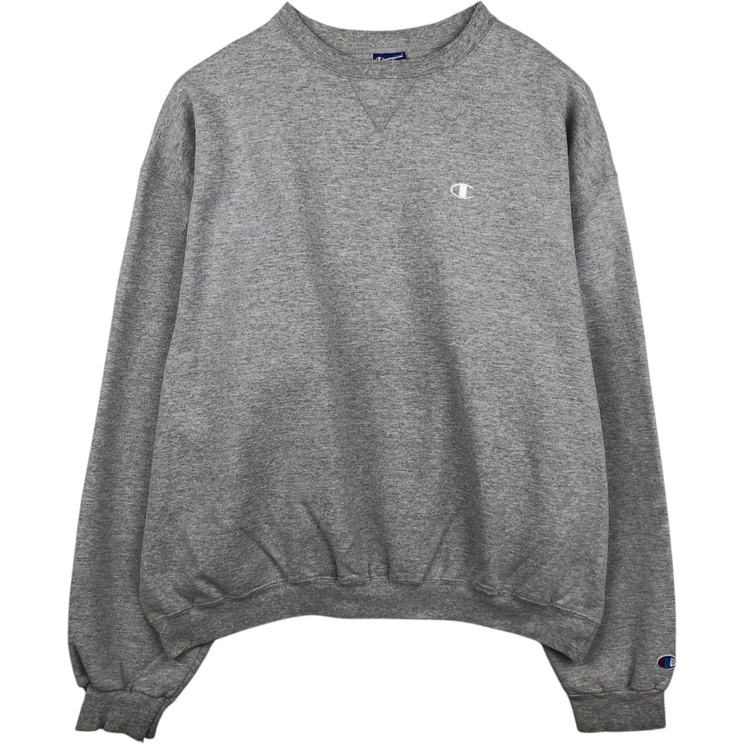2000'S Champion AUTHENTIC ATHLETIC APPAREL One-Point Logo Sweatshirt, Men's XXL equivalent. cotton gray type Vintage Second Hand