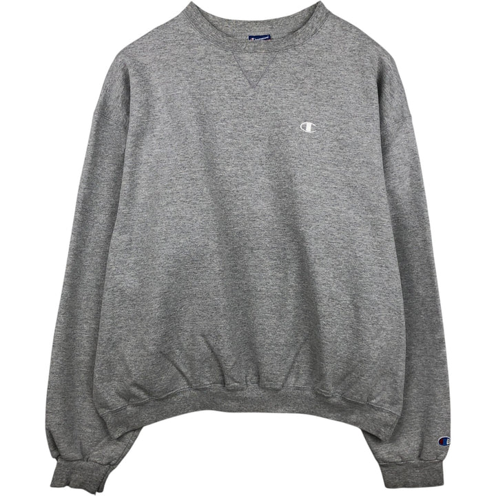 2000'S Champion AUTHENTIC ATHLETIC APPAREL One-Point Logo Sweatshirt, Men's XXL equivalent. cotton gray type Vintage Second Hand