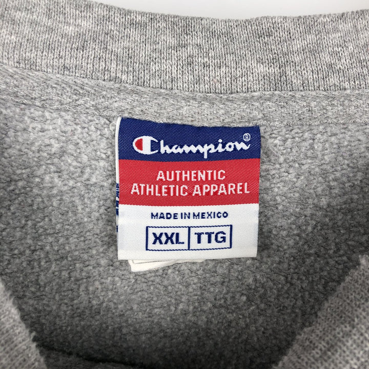 2000'S Champion AUTHENTIC ATHLETIC APPAREL One-Point Logo Sweatshirt, Men's XXL equivalent. cotton gray type Vintage Second Hand