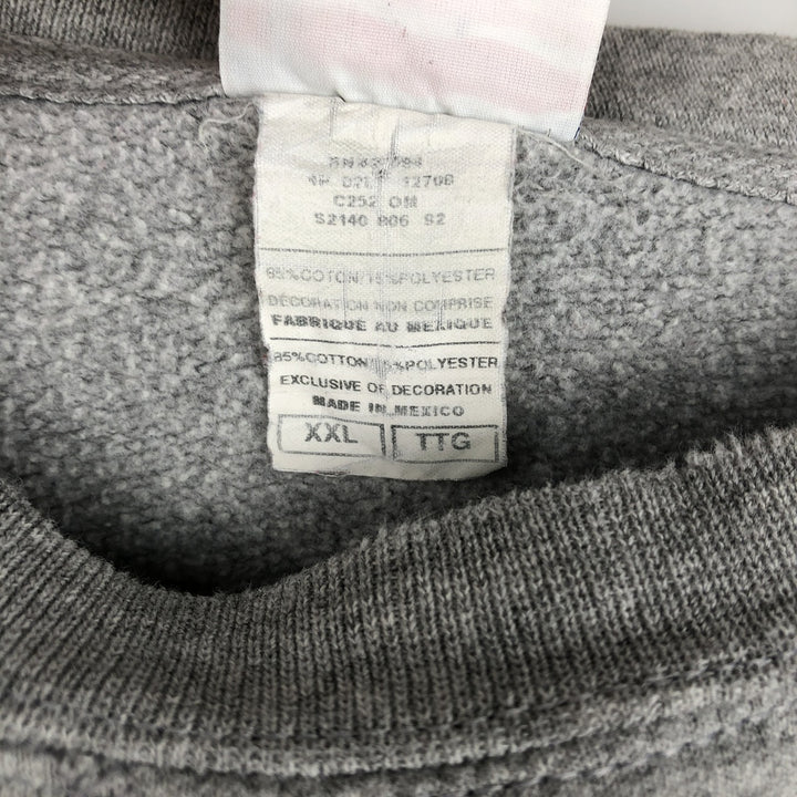 2000'S Champion AUTHENTIC ATHLETIC APPAREL One-Point Logo Sweatshirt, Men's XXL equivalent. cotton gray type Vintage Second Hand