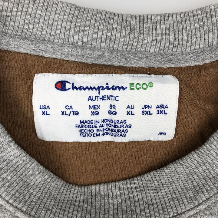 Champion ECO One-Point Logo Sweatshirt, Men's XL cotton gray type Vintage Second Hand