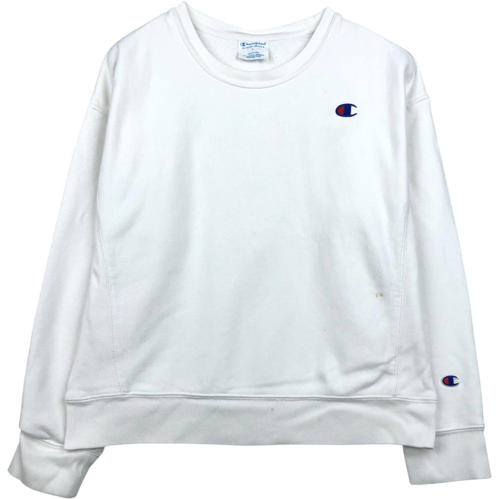 Champion REVERSE WEAVE Reverse Weave One Point Logo Sweatshirt Trainer Men's L size cotton white type Vintage Second Hand