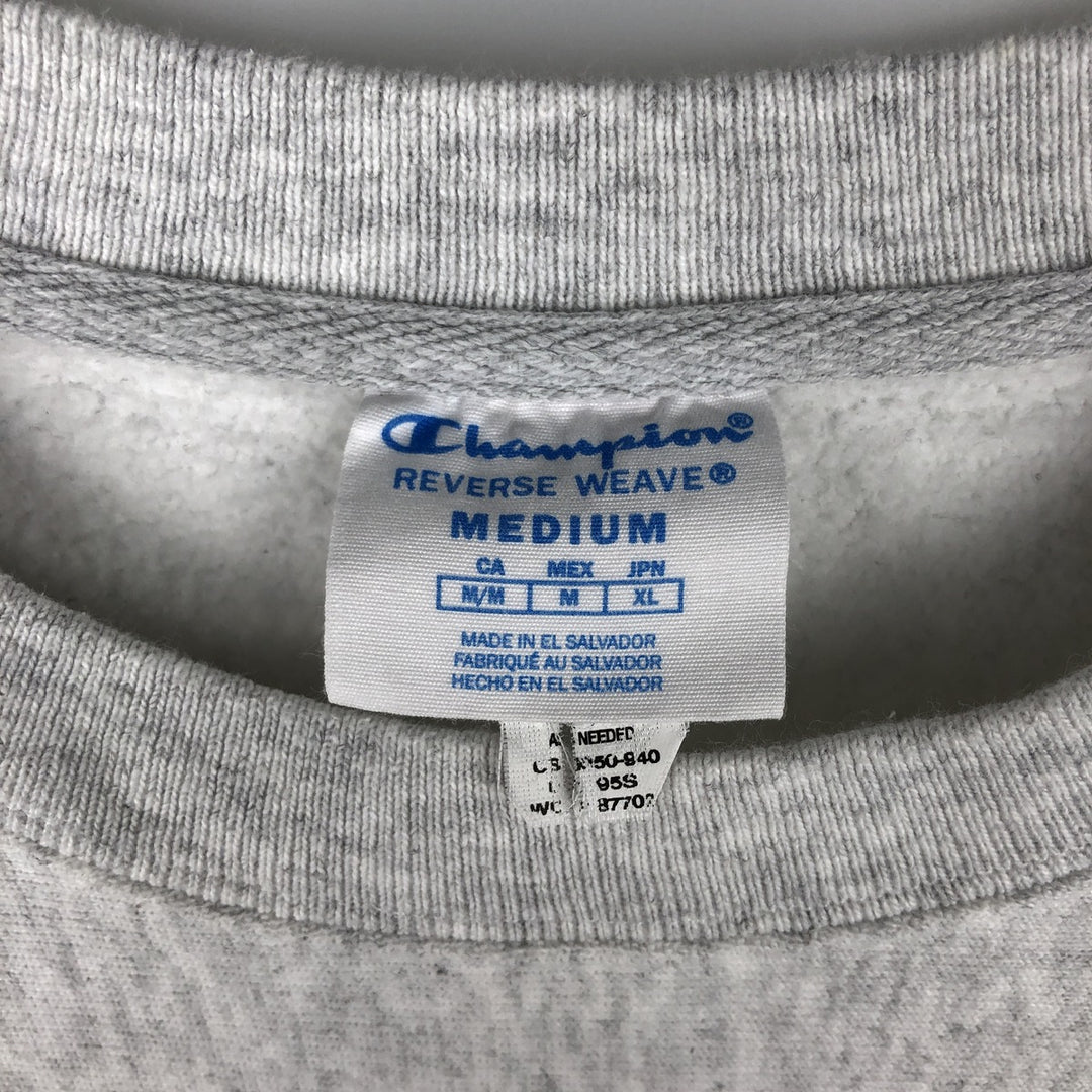 Champion REVERSE WEAVE Reverse Weave College Sweatshirt Trainer Men's M size cotton gray type Vintage Second Hand