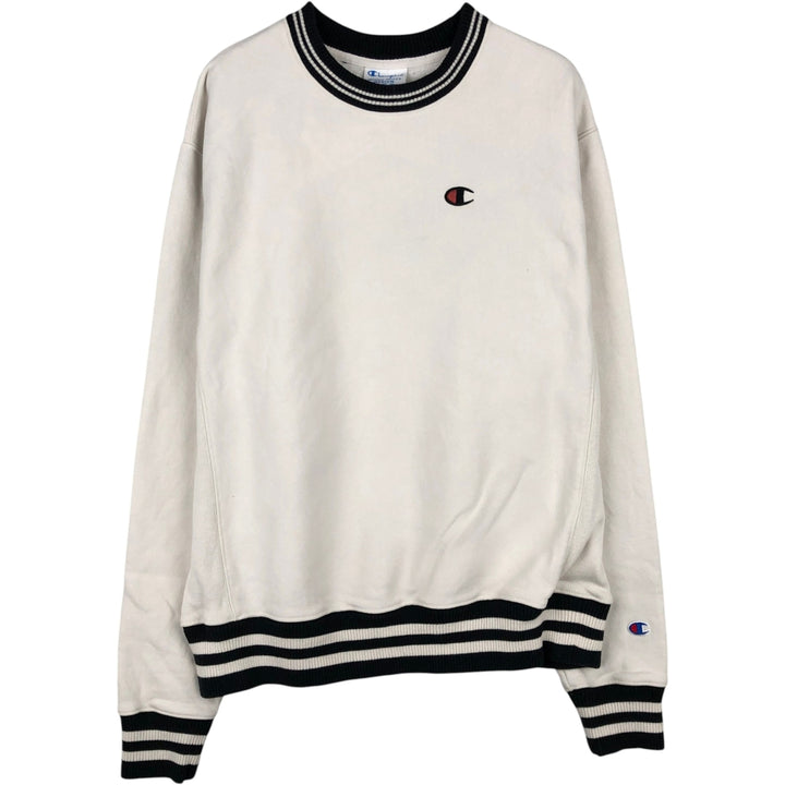 Champion REVERSE WEAVE Reverse Weave One Point Logo Sweatshirt Trainer Men's M cotton ivory Vintage Second Hand